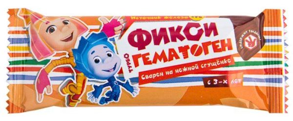 Изображение товара Гематоген детский Турбо Фиксик 35г Гематоген детский Турбо Фиксик 35г фотография