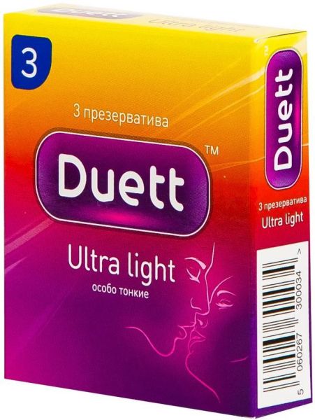 Презерватив Duett №3 Ultra light ультратонкие фотография